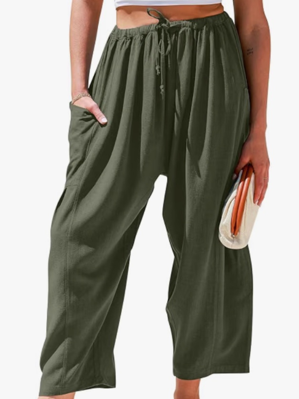 Tarse Linen Wide Leg Pants